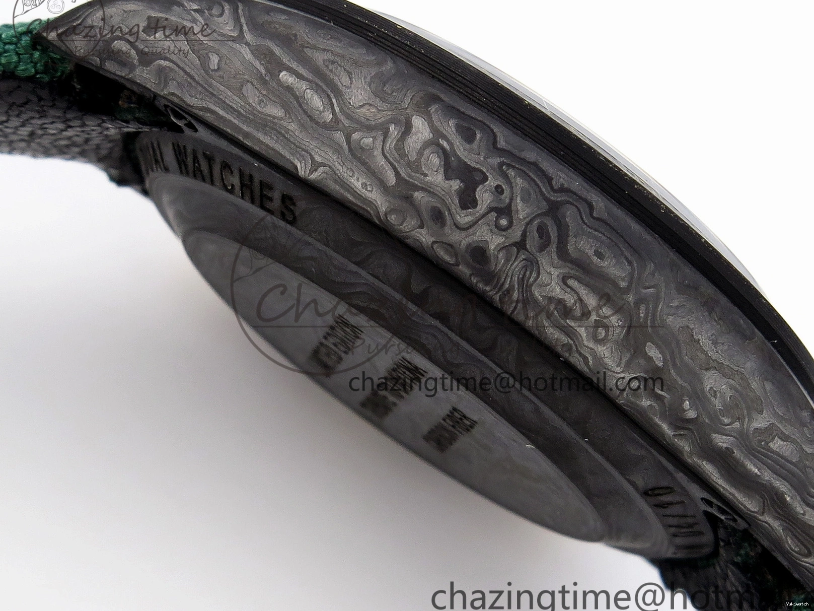 Nylon A7750 on YG DIW Dial Carbon Green Case Green Edition Daytona and Bezel Strap DIWF 0428